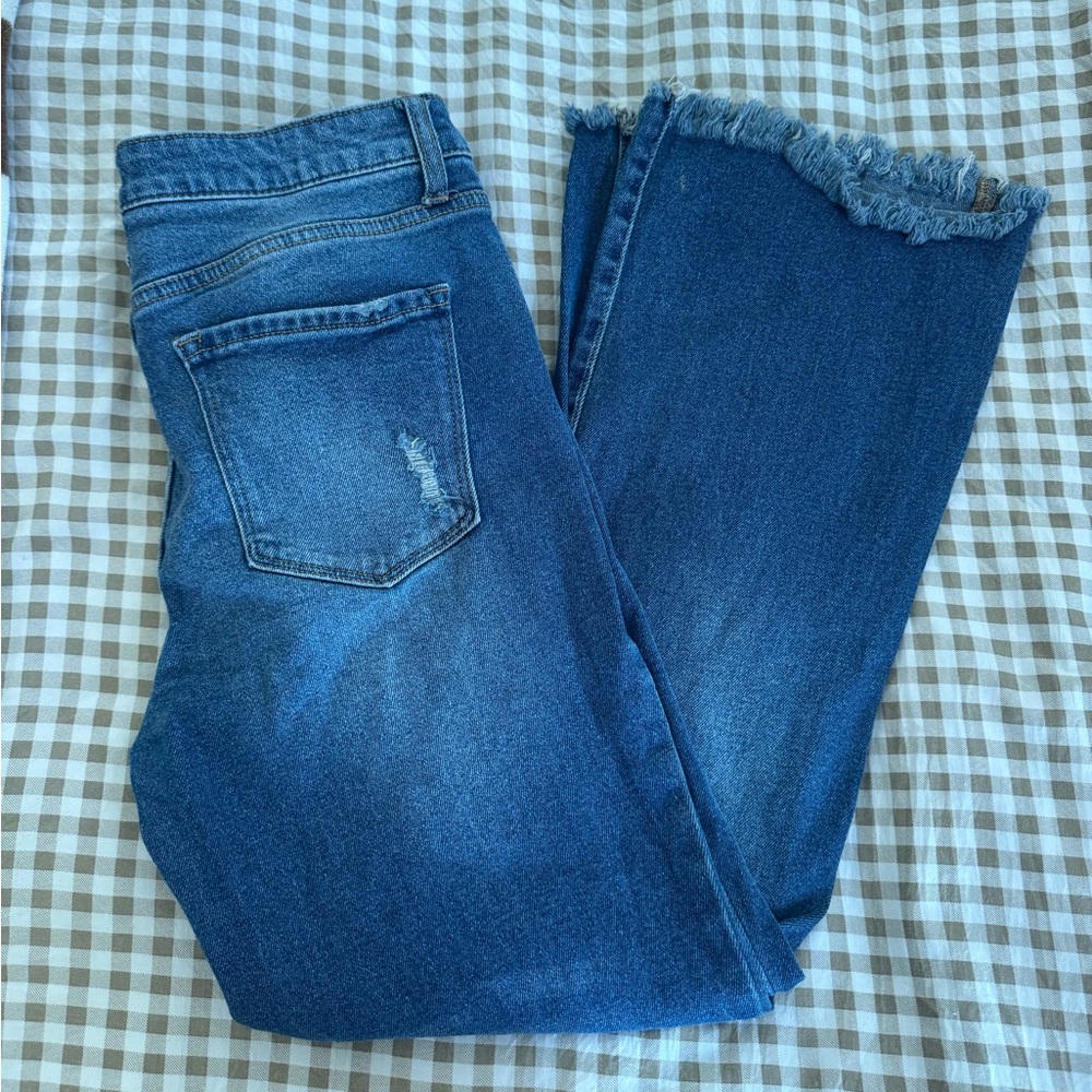 STS BLUE- Brooke High Rise Frayed-Hem Flared Jeans Women’s 31
